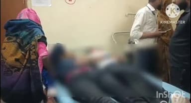 बाह: स्याहीपुरा में अज्ञात डंपर ट्रक ने ईको कार में मारी टक्कर, 8 लोग गंभीर रूप से हुए घायल