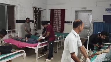 रानीवाड़ा: रानीवाड़ा के आजोदर सड़क मार्ग पर कार व जीप में भीषण भिड़ंत हादसे में सात लोग घायल