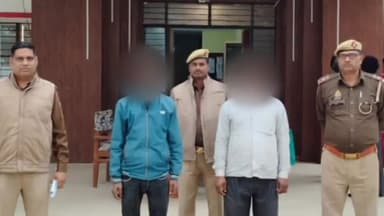 नौतनवा: ग्राम कुनसेरवा के वार्ड नं0 6 गांधीनगर से दो वारंटी अभियुक्त गिरफ्तार