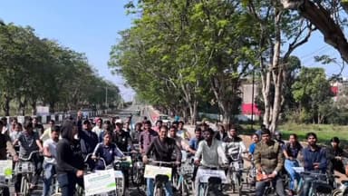 कांके: रांची के धुर्वा स्थित झारखण्ड राज्य प्रदूषण नियंत्रण बोर्ड ने विश्व जल दिवस के अवसर पर साईकल रैली का किया गया आयोजन