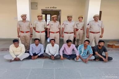 जालौर: कोतवाली पुलिस की बड़ी कार्यवाही विशेष अभियान के तहत 6 वारंटीयो कों गिरफ्तार किया