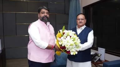 अम्बाला: अंबाला के विधायक असीम गोयल ने दिल्ली में राष्ट्रीय अध्यक्ष जेपी नड्डा संग की मुलाकात,मंत्री बनाने के लिए धन्यवाद किया।