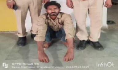 सवाई माधोपुर: अवैध धारदार छुरा लेकर घूम रहे एक आरोपी को सवाई माधोपुर रेलवे स्टेशन के पास बजरिया से मानटाउन थाना पुलिस ने किया गिरफ्तार