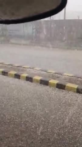 बारिश के साथ पड़े ओले 30 मिनिट पड़े ओले #ओले