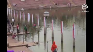 दुमका: दुमका के बासुकीनाथ मंदिर में एक 65 वर्षीय का पैर फिसलने से हुआ घायल