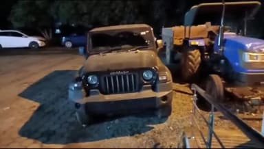 कटनी नगर: माधव नगर के पीडब्ल्यूडी कॉलोनी के KKR और RCB के बीच खेले जा रहे मैच पर दाव लगा रहे दो युवकों को थार कार सहित पकड़ा।