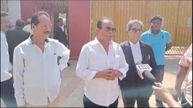 दुमका: दुमका कोर्ट के बाहर कांग्रेस विधायक इरफान अंसारी ने कहा- भाजपा वालों ने नहीं किया कभी मां सीता का सम्मान