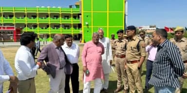 बागपत: गेटवे इंटरनेशनल स्कूल बागपत के मैदान में सीएम की जनसभा की तैयारी को लेकर भाजपा व प्रशासन द्वारा रैली स्थल का लिया जायजा