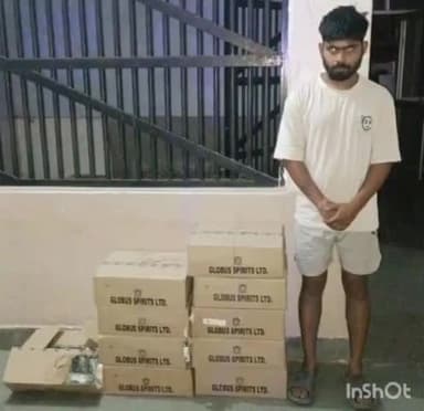 सवाई माधोपुर: कोतवाली थाना पुलिस ने 10 पेटी अवैध शराब के साथ एक व्यक्ति को किया गिरफ्तार