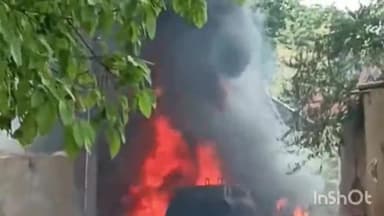 हरदोई: टड़ियावां थाना क्षेत्र के भैसरी गांव में पेट्रोल टैंकर में लगी अचानक आग,दमकल कर्मियों ने बामुश्किल बुझाई