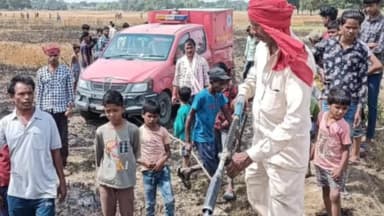 हसनपुरा: डीबी व मेरही के चवर में गेहूं की फसल में लगी आग, किसानों को हजारों रुपए का हुआ नुकसान