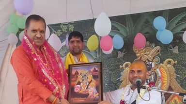 पुन्हाना: गांव उलेटा में आयोजित श्री भागवत कथा के चौथे दिन श्री राम व श्री कृष्ण जन्म कथा का हुआ वर्णन