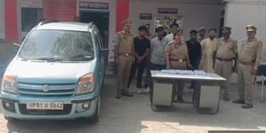 हाथरस: कोतवाली चंदपा पुलिस ने डकैती की योजना बनाते हुए मुखबिर की सूचना पर 5 अभियुक्तों को किया गिरफ्तार, असलहा व कार की बरामद