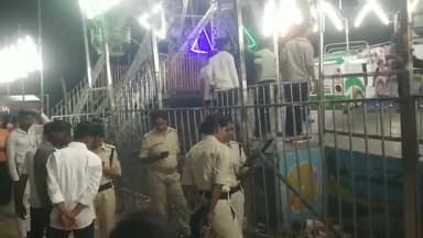 उदवंत नगर: उदवंतनगर में आयोजित मेले में हंगामे की सूचना मिलने पर विधि व्यवस्था को लेकर पुलिस पहुची