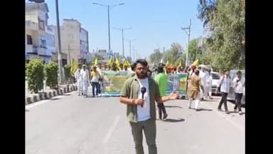 कैथल: किसान आंदोलन के दौरान हुई किसानों की गिरफ्तारी के विरोध में किसानों ने पेहवा चौक पर किया प्रदर्शन व सरकार का पुतला फुका