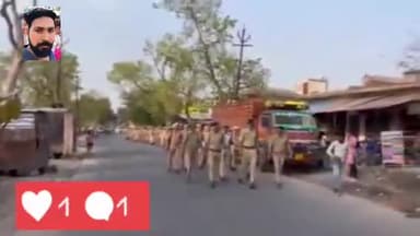 वरिष्ठ पुलिस अधीक्षक के द्वारा नारखी क्षेत्र के कोटला और कपावली क्षेत्र में पुलिस के द्वारा पैदल मार्च किया गया