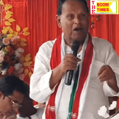 अवधेश राय मटिहानी में कार्यकर्ता को संबोधित करते हुए