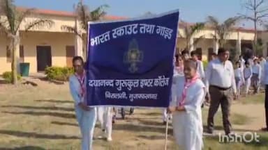 मुज़फ्फरनगर: बिरालसी के दयानंद गुरुकुल इंटर कॉलेज से छात्र छात्राओं के द्वारा निकाली गई मतदाता जागरूकता रैली