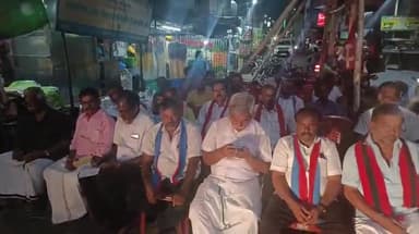 முசிறி: கைகாட்டியில் சிபிஎம் சார்பில் பெரம்பலூர் தொகுதி திமுக வேட்பாளர் அருண் நேருவை ஆதரித்து தெருமுனைப் பிரச்சார கூட்டம்