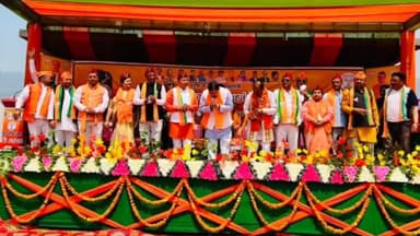 दुग नाकुरी: मुख्यमंत्री पुष्कर सिंह धामी ने दुगनाकुरी पहुंचकर भाजपा के सांसद उम्मीदवार अजय टम्टा के पक्ष में वोट करने की अपील की