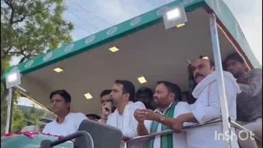 मुज़फ्फरनगर: बिजनौर लोकसभा क्षेत्र के पिनना गांव में जयंत चौधरी की शक्ति रथ यात्रा का लोगों ने किया भव्य स्वागत