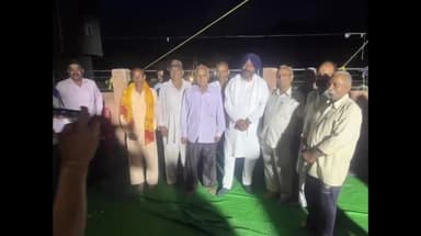 रामशहर: नालागढ़ के राम शहर में नवरात्र पर आयोजित कार्यक्रम में विशेष रूप से पहुंचे कांग्रेस प्रदेश महासचिव हरदीप सिंह बाबा