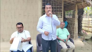 সোণাৰি: ৰজাপুখুৰী নকছাৰী দেবী টুকুৰা চুবুৰীত বিজেপি নিৰ্বাচনী সভাত অংশগ্ৰহণ বিধায়ক ধৰ্মেশ্বৰ কোঁৱৰৰ