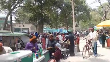 मिहींपुरवा: कड़ी सुरक्षा के बीच गुरुवार को समैसा शरीफ में सकुशल संपन्न हुई ईद की नमाज