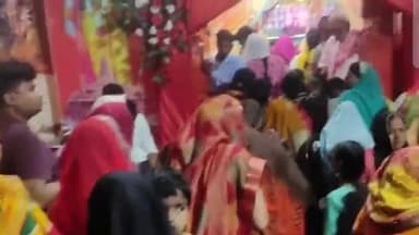 प्रयागराज: नया पुरा करेली स्थित सिद्ध पीठ मां काली के मंदिर में चैत्र नवरात्रि के दौरान संपन्न हुई गणगौर की पूजा