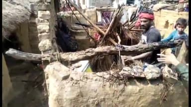 जमुनहा: ककरदरी में अज्ञात कारणों से लगी आग दो घर जलकर हुए राख