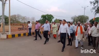 गुना नगर: हनुमान टेकरी धाम पर एसपी कलेक्टर ने हनुमान जयंती पर लगने वाली मेले की तैयारीओ का किया निरीक्षण