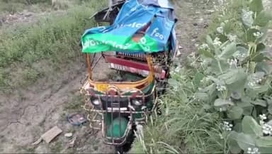 मेरठ: ग्राम जुर्रानपुर रेलवे फाटक के पास ऑटो और कार की आमने सामने की टक्कर,दो लोग हुए घायल,अस्पताल में भर्ती
