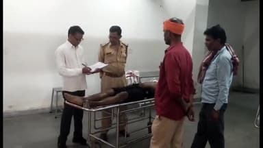 विदिशा नगर: बैरसिया रोड पर सड़क हादसे में भरत सिंह यादव की मौत होने के बाद जिला अस्पताल में कराया गया पोस्टमॉर्टम