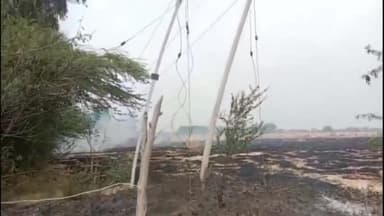 हरदोई: कोतवाली देहात के ग्राम अहरापुर में शार्ट सर्किट से जली 12 बीघा गेंहू की फसल, गुस्साए किसानों ने सड़क पर लगाया जाम