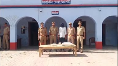 इकौना: इकौना पुलिस ने मदारा मुख्य मार्ग से हत्या के आरोपी को 24 घण्टे के अंदर किया गिरफ्तार