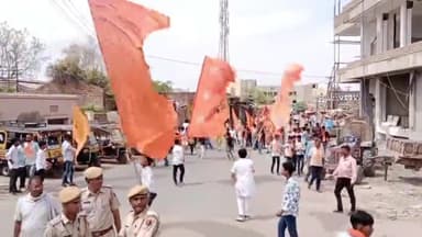 मेड़ता: मेड़ता सिटी शहर में रामनवमी का पर्व श्रद्धा उल्लास के साथ मनाया गया, शहर में निकाली गई विशाल शोभायात्रा