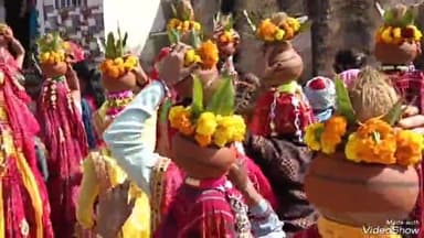 शाहपुरा: शाहपुरा में जीण माता के 101 महिलाओं ने निकाली भव्य कलश यात्रा