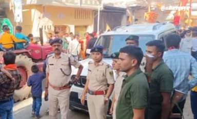 गया टाउन सीडी ब्लॉक: गया में आपकी सुरक्षा, हमारी प्राथमिकता के तहत रामनवमी पर्व में जिले के चौक-चौराहे पर पुलिस बल की है तैनाती