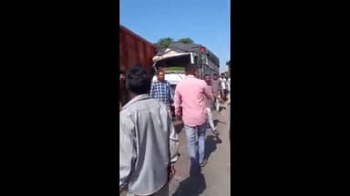 ગળતેશ્વર: ઠાસરા ગોધરારોડઉપર બાંધરપુરા પાસે બે હાઈવા મોટા ટ્રક સામસામે અથડાતા અકસ્માત સર્જાયો