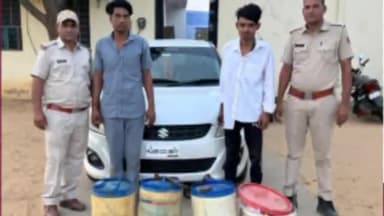 फागी: रेनवाल मांझी थाना पुलिस ने संदिग्ध अवस्था में घूमते हुए दो व्यक्तियों को गिरफ्तार कर, तेल चोरी के उपकरण और कार की जप्त