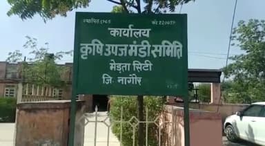 मेड़ता: कृषि उपज मंडी मेड़ता सिटी में विभिन्न कृषि जिंसों की हुई बंपरआवक,5900 रुपए प्रति क्विंटल में बिका चना