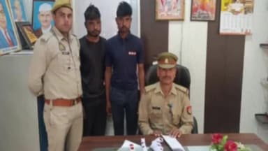 भोगांव: बिछवां पुलिस ने भनऊ पुल के पास मुखबिर की सूचना पर दो युवकों को 12 बोर तमंचा,दो कारतूस एवं चाकू समेत गिरफ्तार कर जेल भेजा