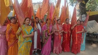 साहिबगंज: बाबा खाटू श्याम की साहिबगंज शहर में निकाली गई भव्य निशान शोभायात्रा, खाटू श्याम के लगाए गए जयकारे