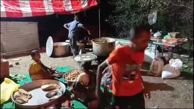 विदिशा नगर: सांची रोड स्थित देवी के बाग में चैत्र नवरात्रि के समापन पर होने वाले नगर भंडारे का आज आयोजन किया गया