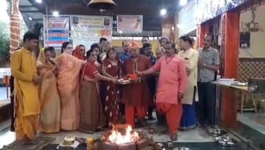 कट्ठीवाड़ा: कठ्ठीवाडा 108 अखंड सुंदरकांड पाठ की सिद्धेश्वर हनुमान मंदिर अलीराजपुर में पूर्णाहुति हुई