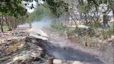 आंदर: आंदर हाई स्कूल नहर के समीप खेत मे लगी भीषण आग अग्निशमन व ग्रामीणो की मदद से आग पर पाया गया काबू