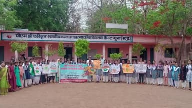 गुना नगर: पीएमश्री स्‍कूल कैंट में भाषण प्रतियोगिता एवं चित्रकला के माध्‍यम से 07 मई को मतदान करने का दिया संदेश