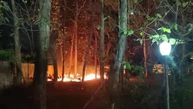 गोरखपुर: सिविल लाइन स्थित गोरखपुर क्लब में शादी में हो रही आतिशबाजी से लगी आग