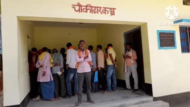 आंदर: आंदर थाना परिसर में भूमि विवाद से सबंधित जनता दरबार में पुराने एक मामलें पर की गई सुनवाई