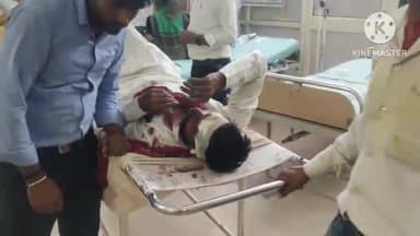 फिरोज़ाबाद: थाना सिरसागंज क्षेत्र ईशहाकपुर के पास सड़क हादसे में बाइक सवार व्यक्ति गंभीर घायल